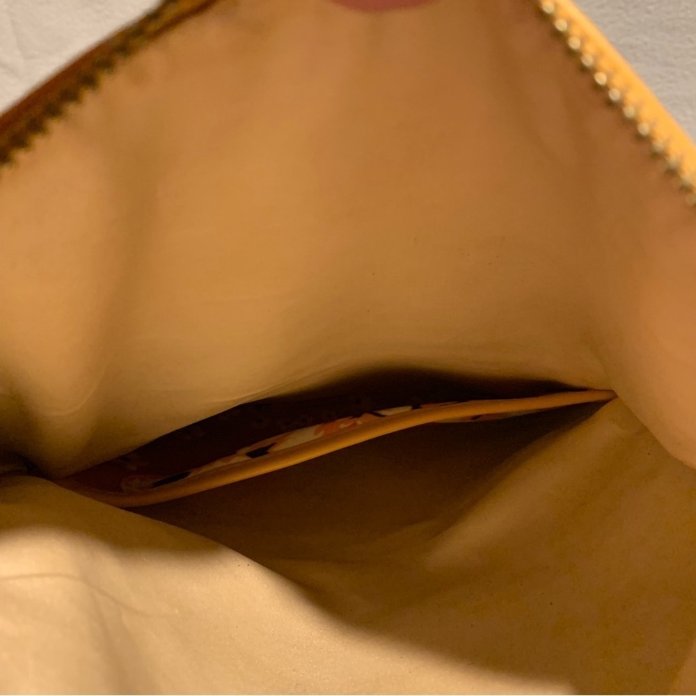 Rachel Pally Womens Floral Orange Yellow Fold Over Clutch - Picture 5 of 8